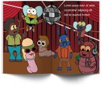 spread illustration for children's book