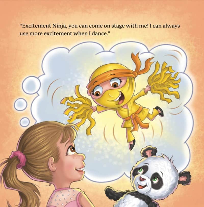 A page from Penny Panda and the Emotion Ninjas by Nicole Oke
